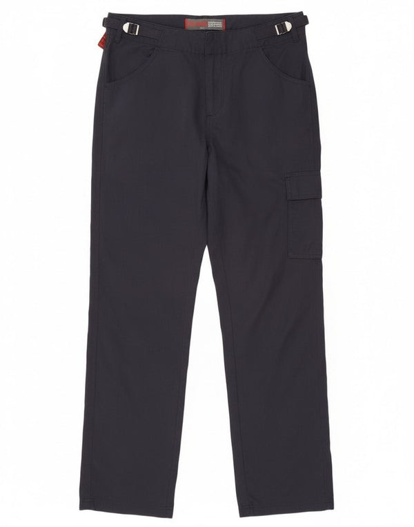 Slam γυναικείο ίσιο παντελόνι Cargo IT 44 Medium W32 L35 Navy Blue Cotton