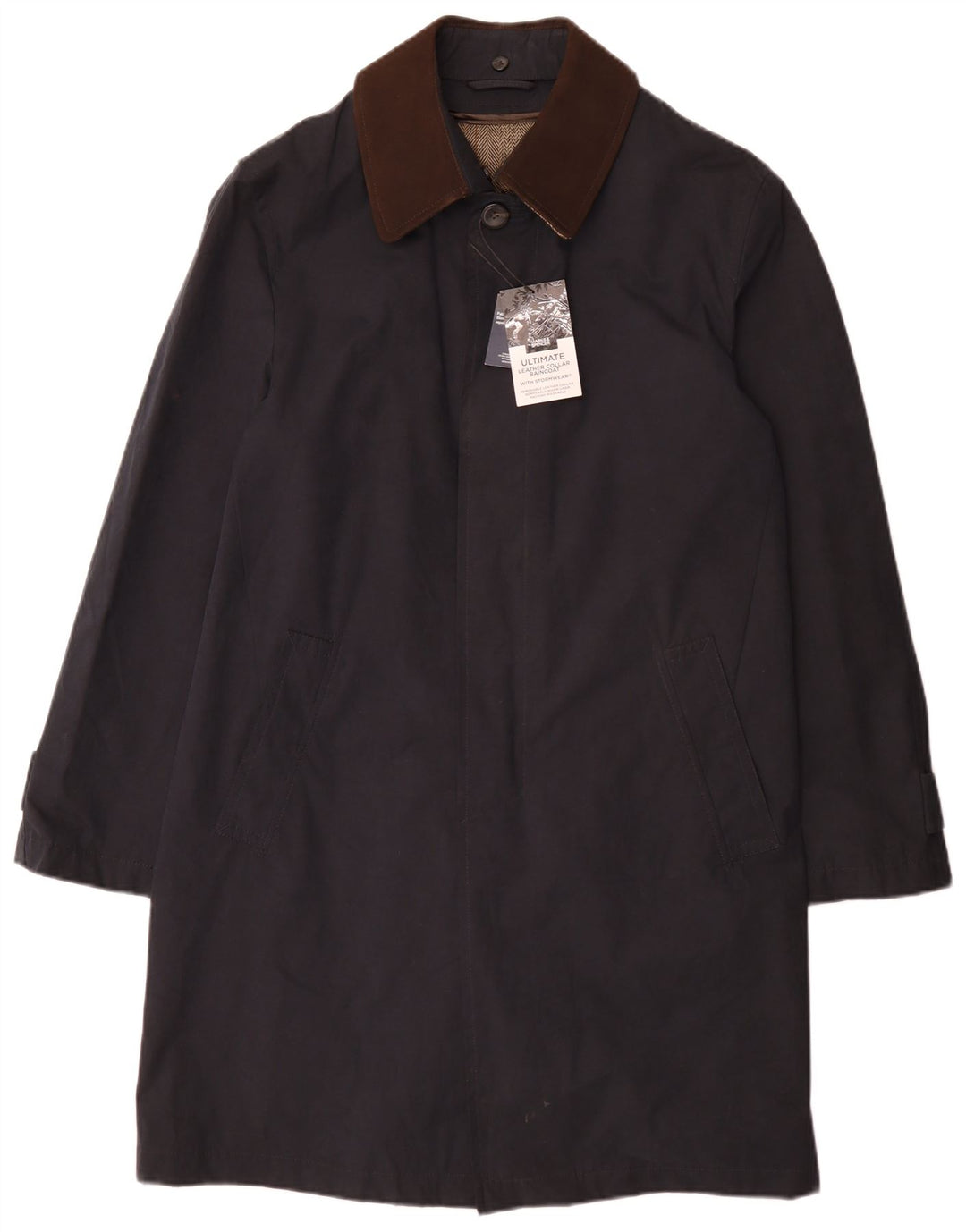 Ανδρικό παλτό αντιανεμικό Marks & Spencer UK 36 Small Navy Blue Classic