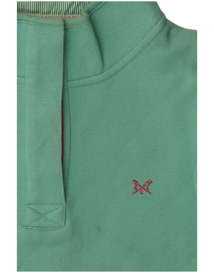 Crew Clothing Γυναικεία φούτερ με κουμπιά Jumper UK 12 Medium Green