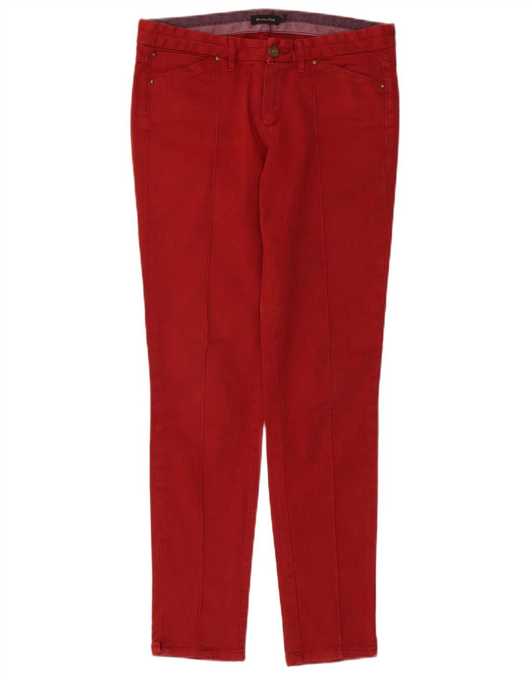 Massimo Dutti Γυναικείο Slim Jeans EU 38 Small W28 L30 Red