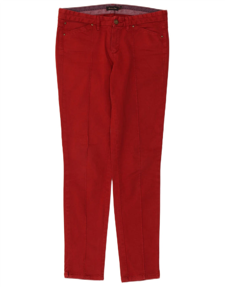 Massimo Dutti Γυναικείο Slim Jeans EU 38 Small W28 L30 Red