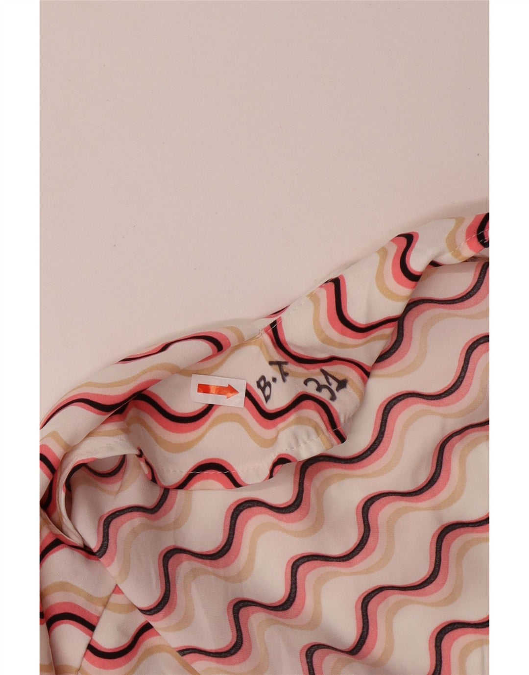 MARKS & SPENCER Γυναικεία αμάνικη μπλούζα τοπ UK 24 4XL Pink Chevron