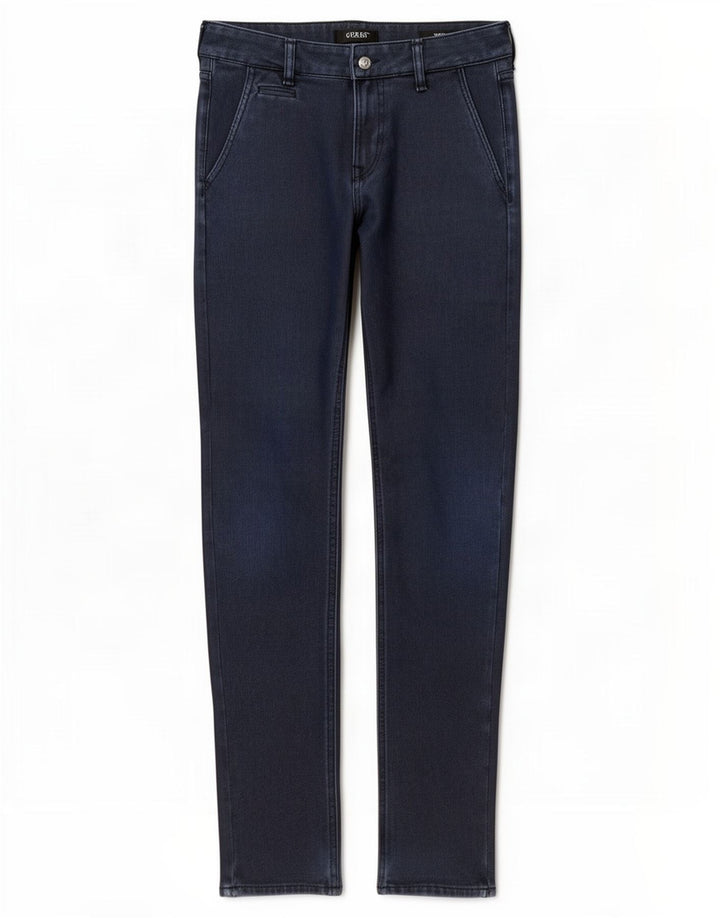 Guess Ανδρικό Slim Chino Παντελόνι W29 L32 Navy Blue Polyester