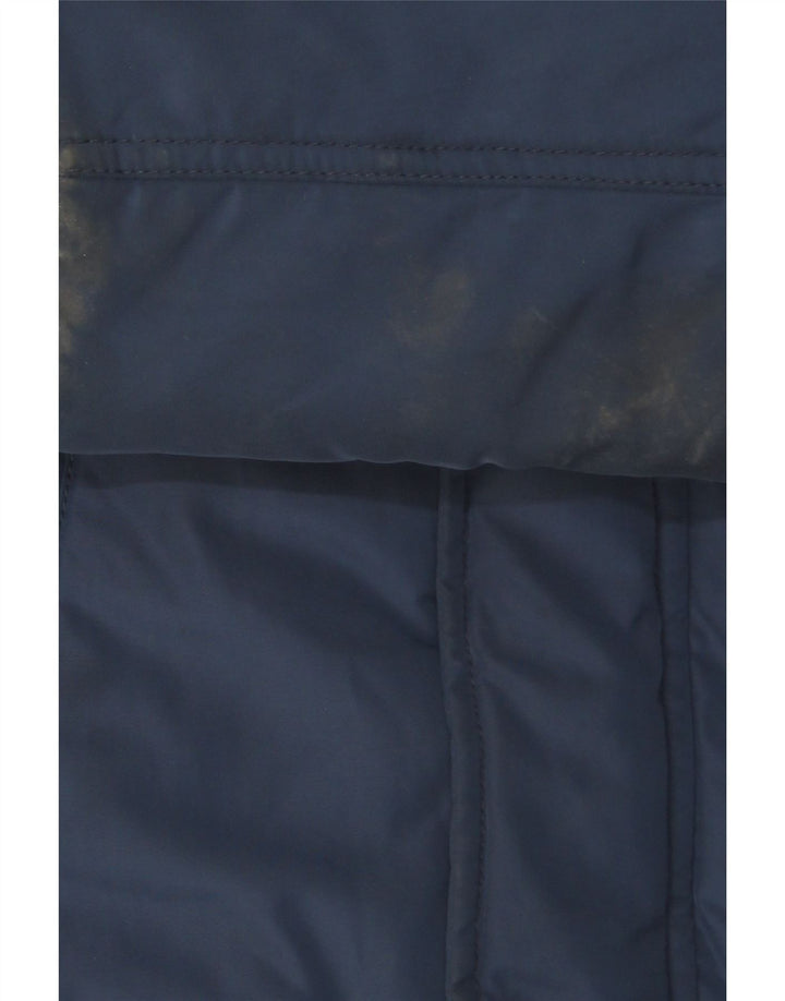Μπουφάν Tommy Hilfiger Boys με κουκούλα με επένδυση 9-10 ετών Navy Blue Polyester