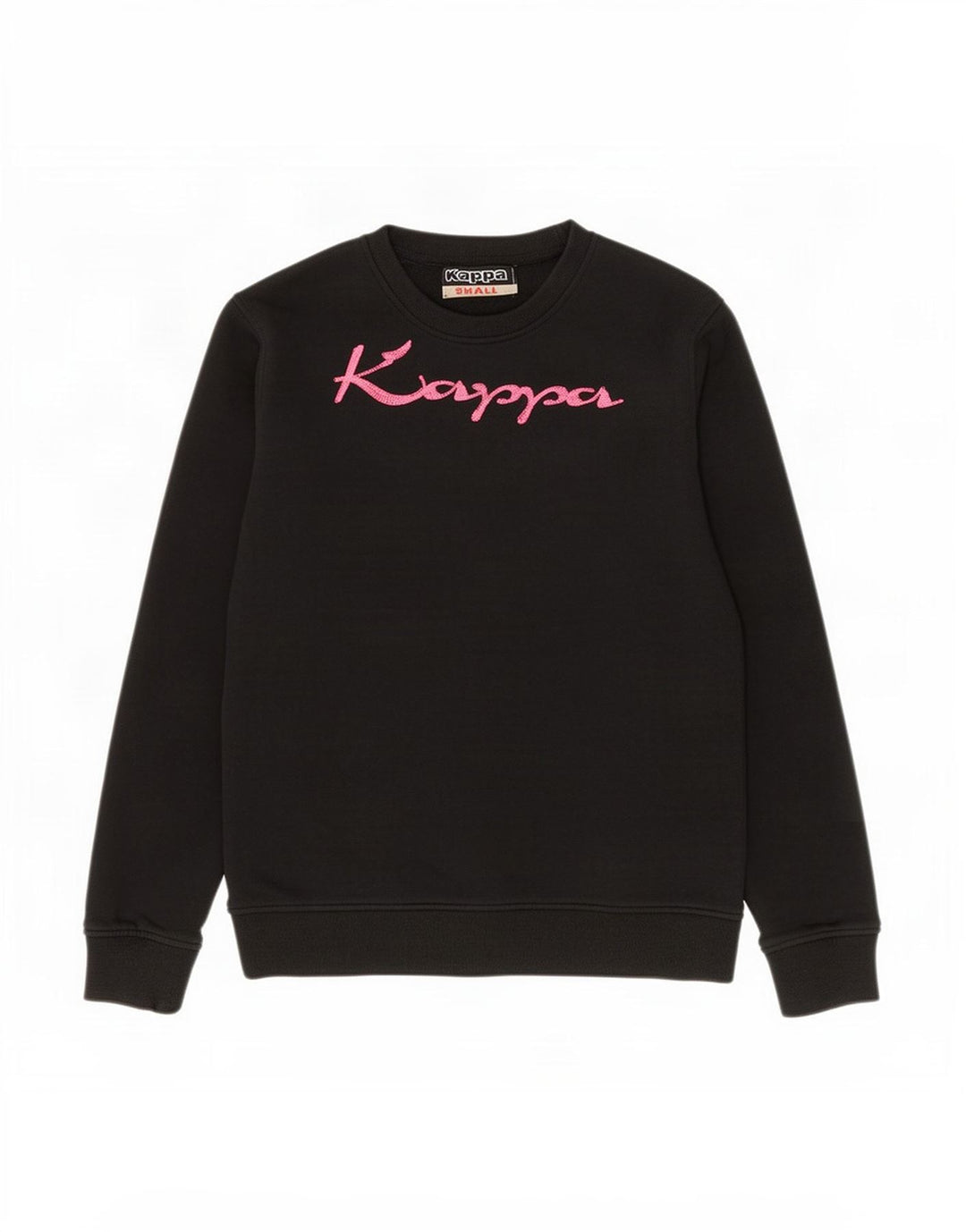 Ανδρικό γραφικό φούτερ Kappa Jumper Μικρό μαύρο βαμβακερό