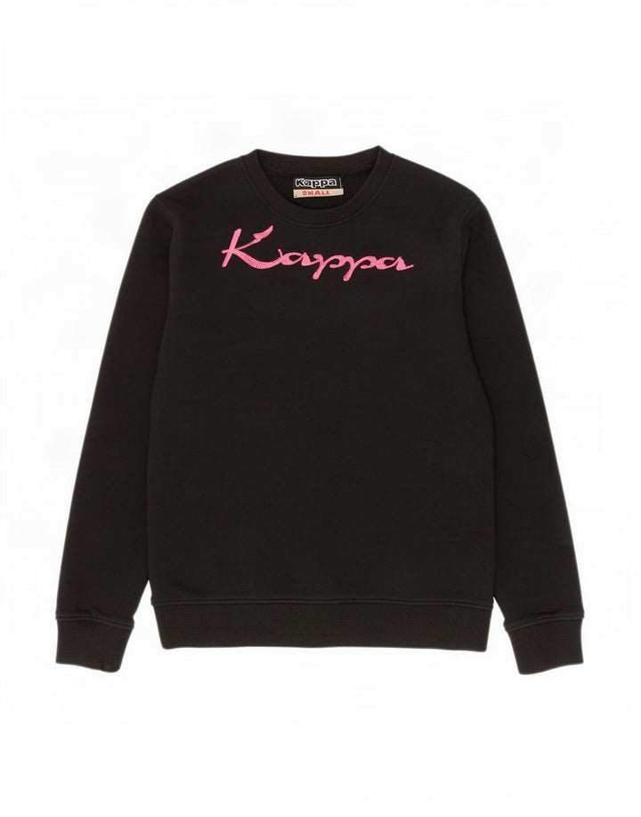 Ανδρικό γραφικό φούτερ Kappa Jumper Μικρό μαύρο βαμβακερό