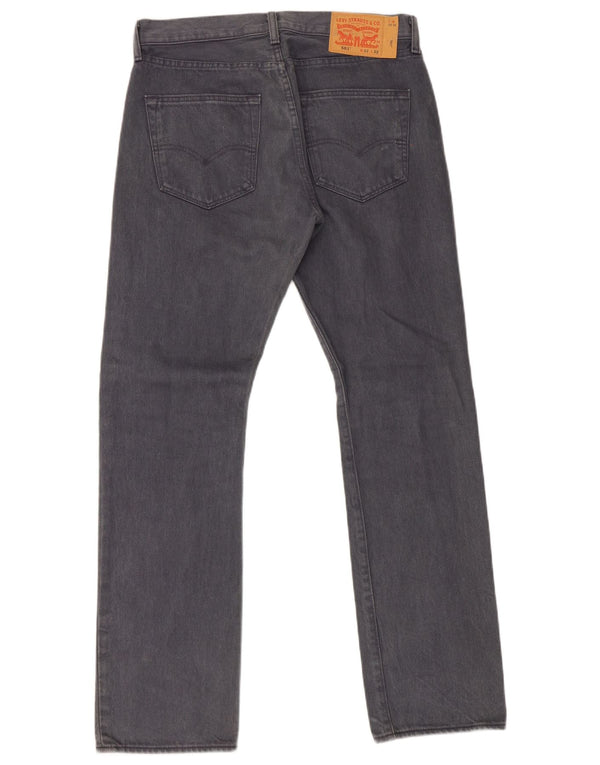 Levi's Mens 501 Straight Jeans W32 L32 Γκρι βαμβακερό