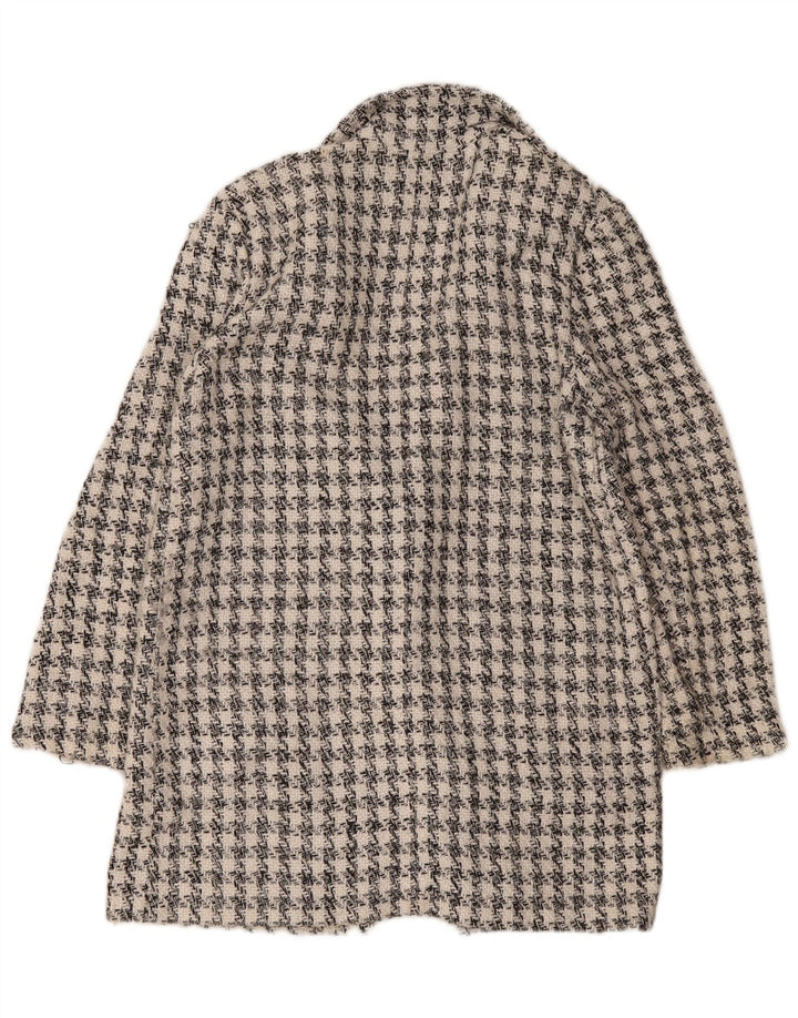 M&Co Γυναικείο σακάκι σακάκι με 1 κουμπί UK 14 Medium White Houndstooth