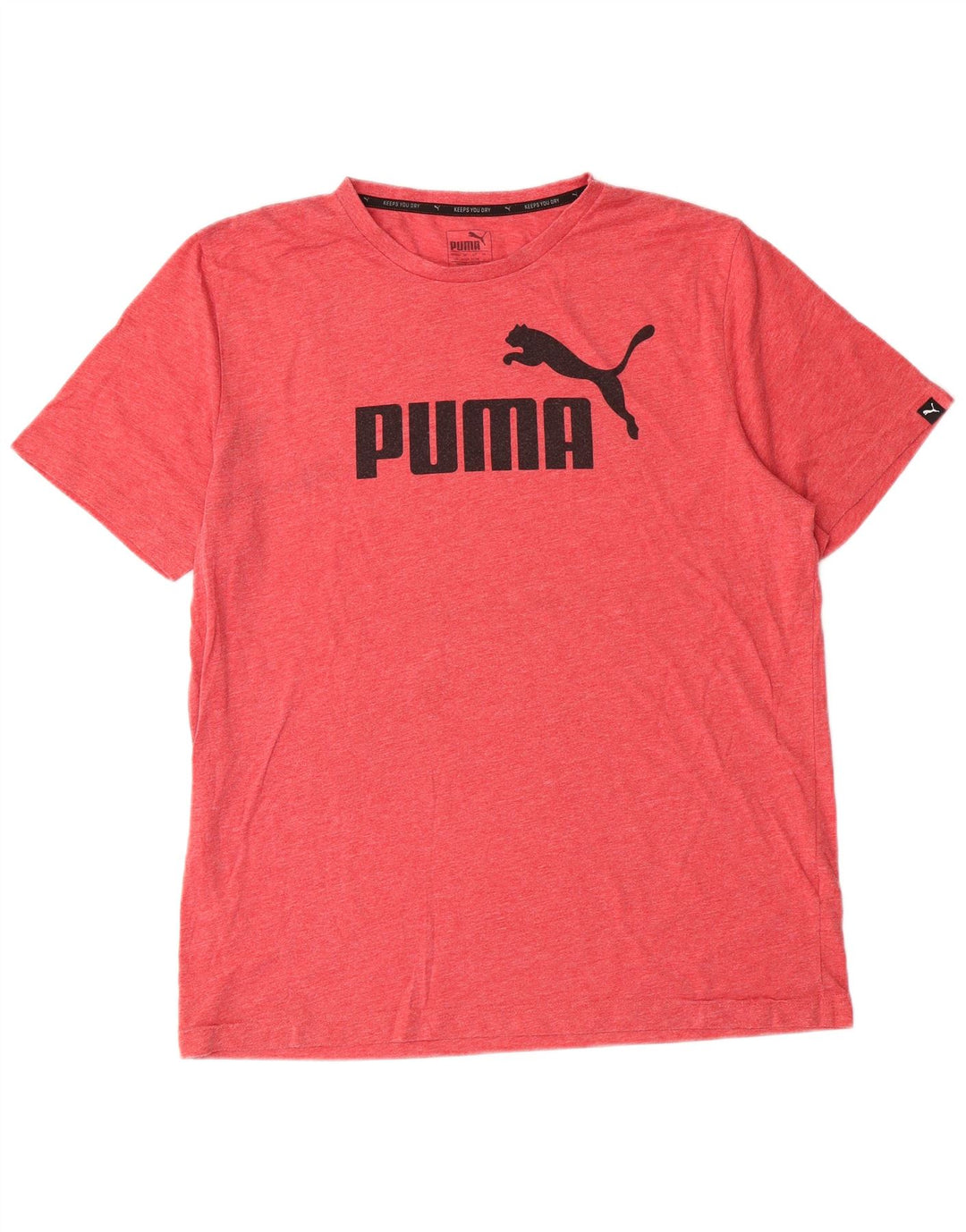 Ανδρικό γραφικό μπλουζάκι Puma Top μεγάλο ροζ