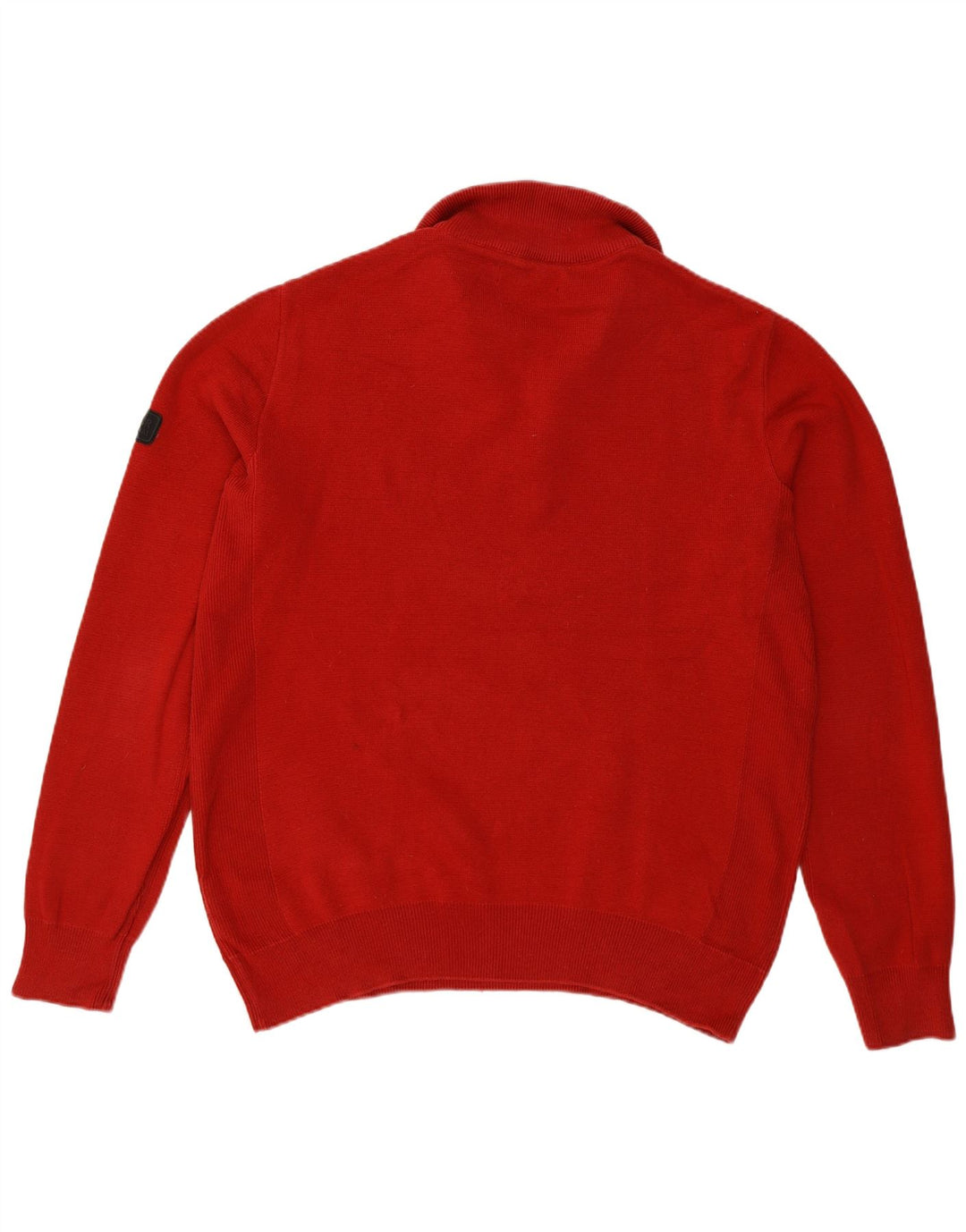 Ανδρικό πουλόβερ Barbour με φερμουάρ, μεγάλο βαμβακερό μπορντό