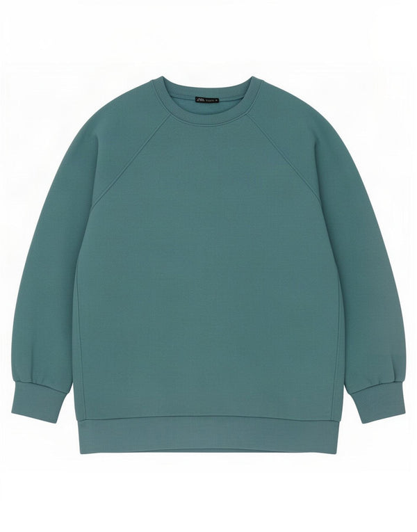 Zara Γυναικεία φούτερ μεγάλου μεγέθους Jumper UK 14 Medium Blue