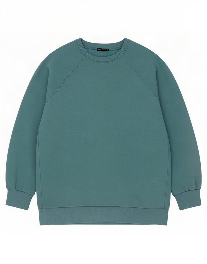 Zara Γυναικεία φούτερ μεγάλου μεγέθους Jumper UK 14 Medium Blue