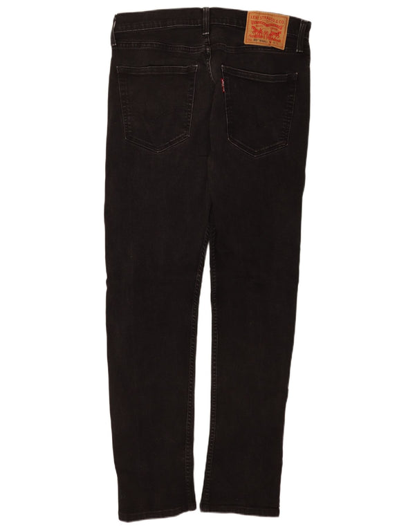 Levi's Mens 502 Hi-Ball Tapered Jeans W34 L32 Μαύρο βαμβακερό