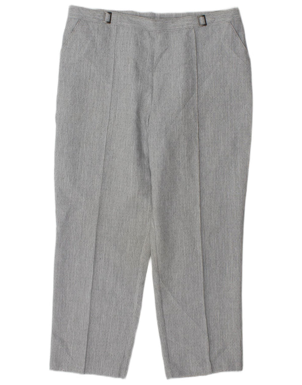 Marks & Spencer Γυναικείο ίσιο κομμένο παντελόνι UK 16 Large W34 L26 Grey