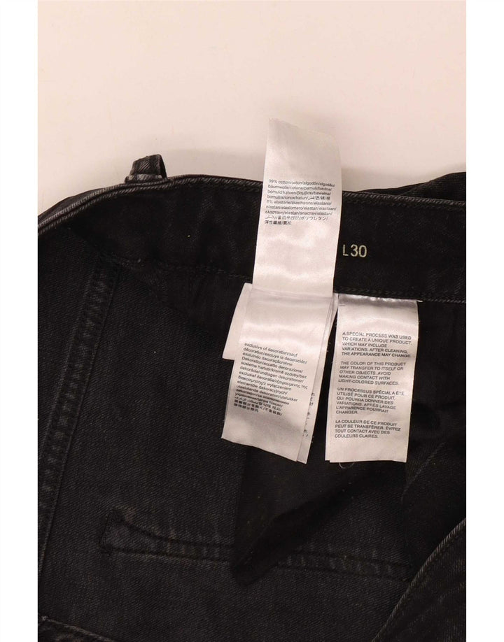 Ανδρικό τζιν ίσιο Calvin Klein W34 L30 μαύρο βαμβακερό
