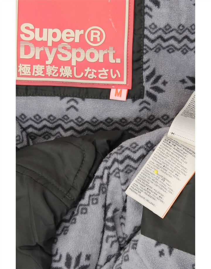 Γυναικείο μπουφάν με κουκούλα Superdry UK 14 Medium Grey Polyester
