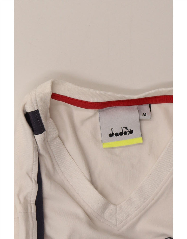 Ανδρικό γραφικό T-Shirt DIADORA Top Medium White Colourblock