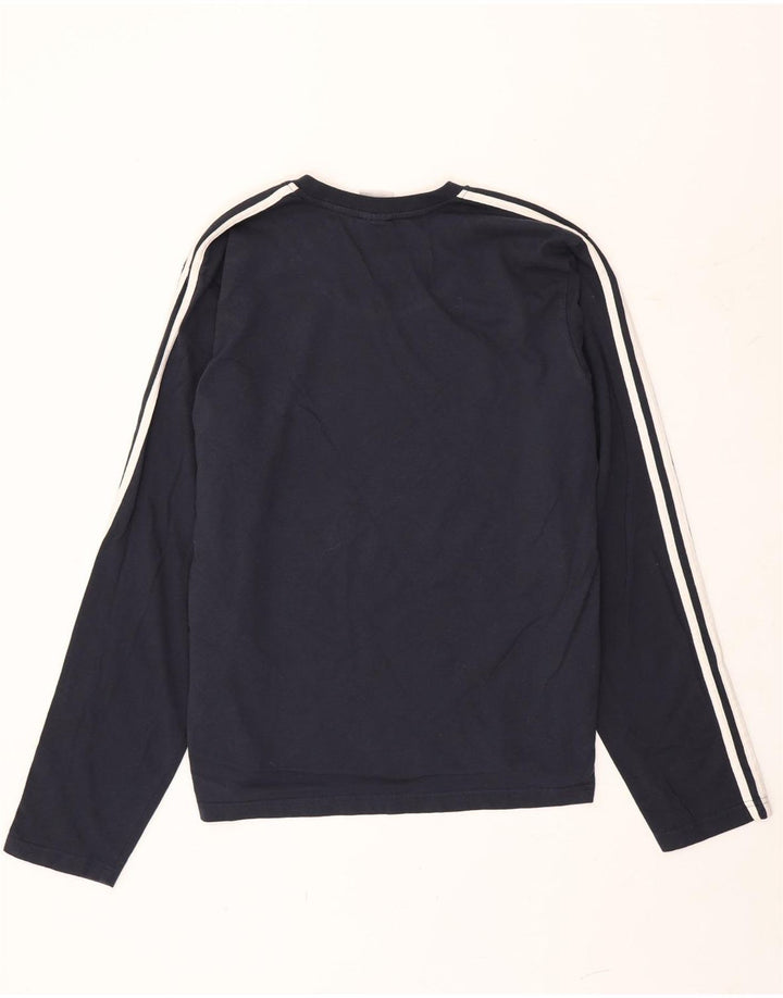 Ανδρικό τοπ Adidas, μακρυμάνικο XL, μπλε βαμβακερό
