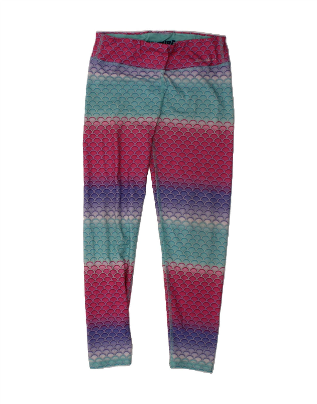 EDDIE BAUER Girls Leggings 14-15 Years Large  Multicoloured Striped Vintage Eddie Bauer and Second-Hand Eddie Bauer from Messina Hembry 
