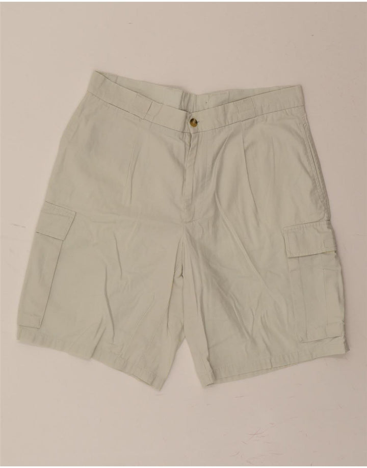 BARISAL Mens Cargo Shorts IT 50 Large W34  Off White Cotton Vintage Barisal and Second-Hand Barisal from Messina Hembry 