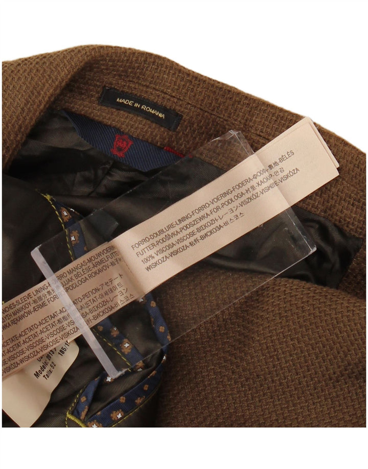 MASSIMO DUTTI Ανδρικό σακάκι σακάκι με 2 κουμπιά UK 38 μεσαίο καφέ βισκόζη