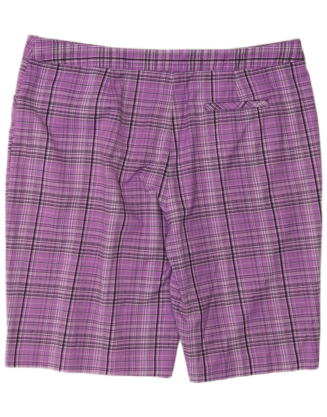 Izod γυναικείο σορτς βερμούδα US 16 2XL W34 Purple Check Polyester