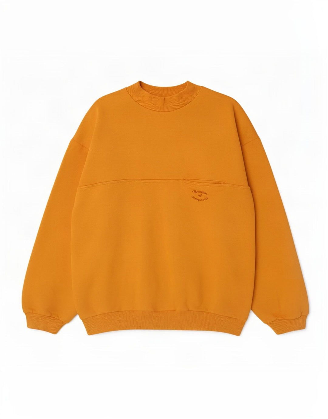Vintage Ανδρικό Φούτερ Jumper Μεγάλο Κίτρινο Βαμβακερό