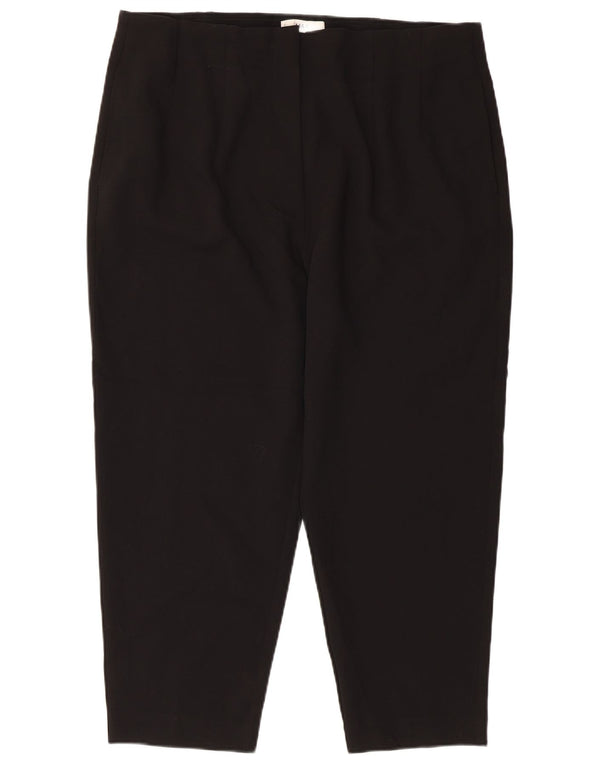 Marks & Spencer Γυναικείο κωνικό κομμένο παντελόνι UK 18 XL W36 L24 μαύρο