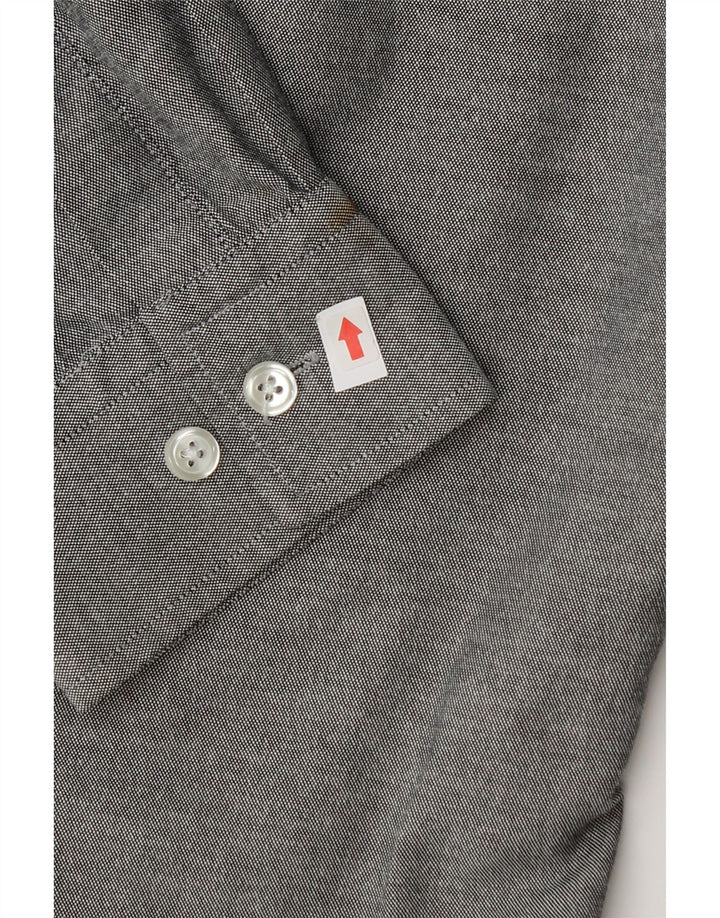 Ανδρικό πουκάμισο Penguin Slim Fit μεγάλο γκρι βαμβακερό