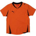 PUMA Boys T-Shirt Top 7-8 Years Orange Colourblock Vintage Puma and Second-Hand Puma from Messina Hembry 