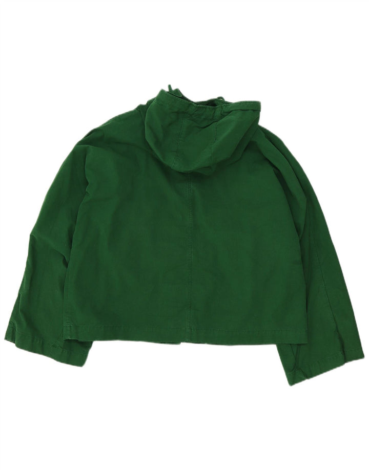 Zara Γυναικείο μπουφάν με κουκούλα Oversized Bomber UK 10 Small Green