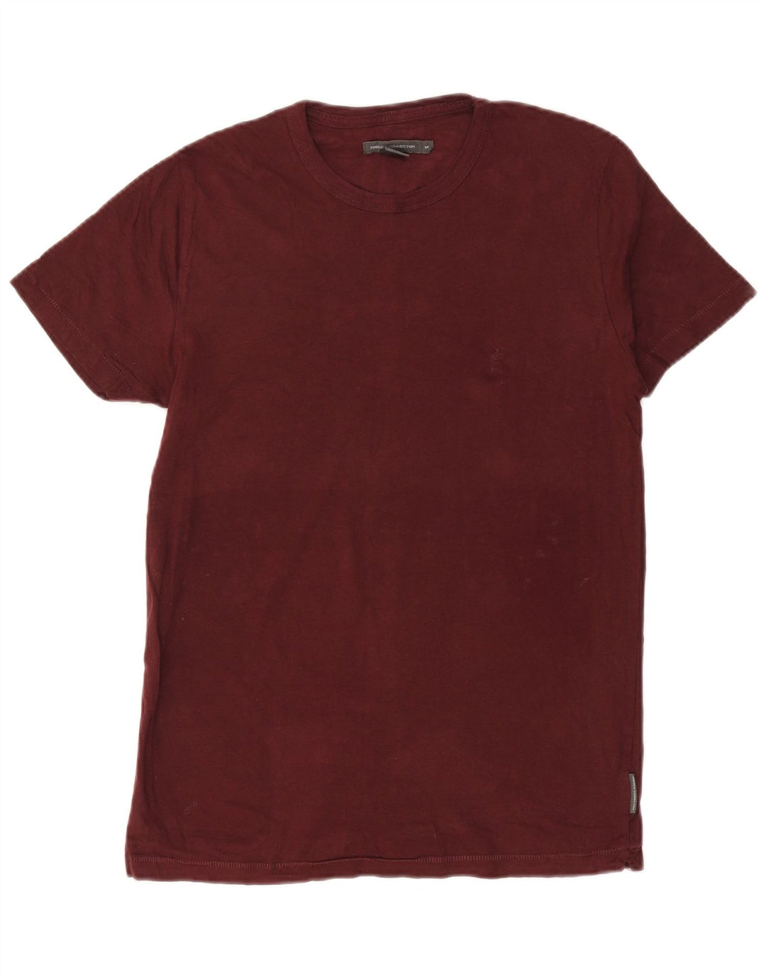 Ανδρικό T-Shirt French Connection Τοπ από μεσαίο μπορντό βαμβάκι