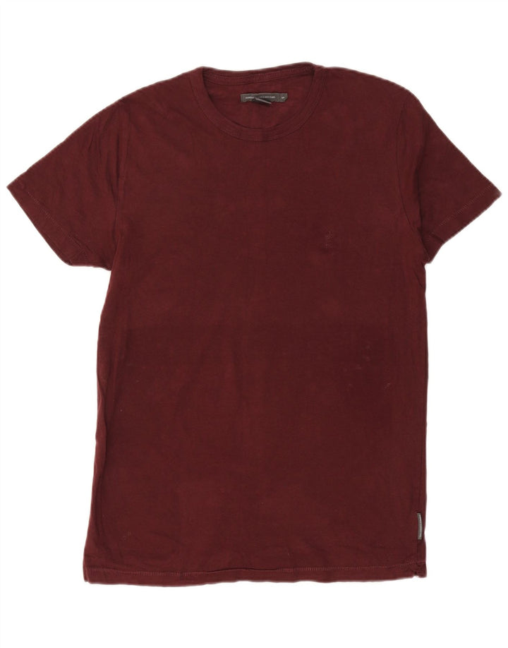 Ανδρικό T-Shirt French Connection Τοπ από μεσαίο μπορντό βαμβάκι