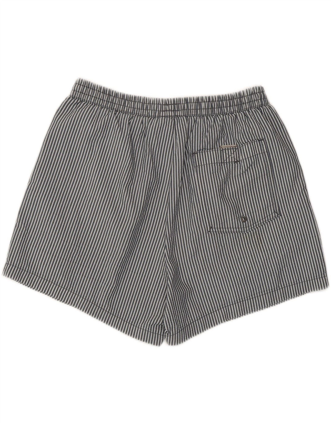 ZARA Womens Swimming Shorts UK 12 Medium  Grey Pinstripe Vintage Zara and Second-Hand Zara from Messina Hembry 