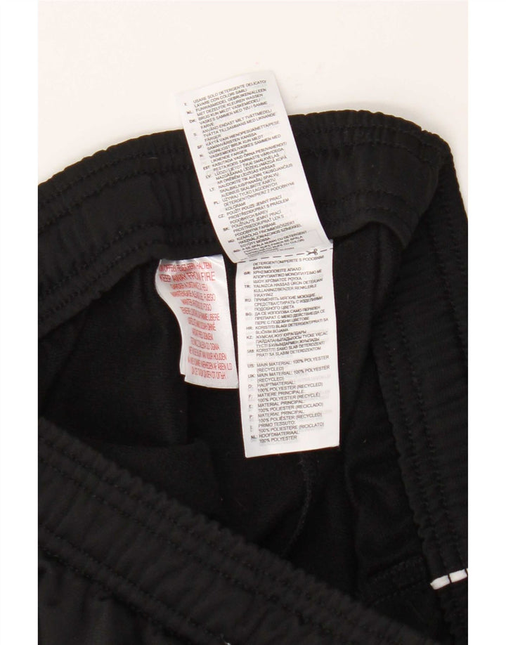 Adidas Boys Tracksuit Trousers Joggers 13-14 Years Black Polyester
