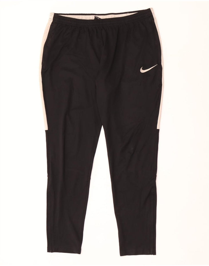 Ανδρικές φόρμες Nike Dri Fit Παντελόνια μεσαίου μαύρου χρώματος πολυεστέρας