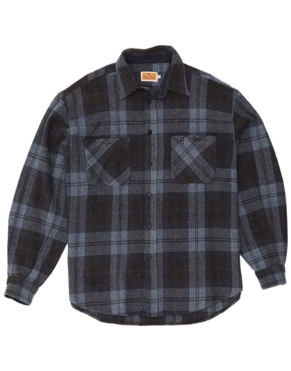 Ανδρικό πουκάμισο Conte of Florence XL Blue Check Wool