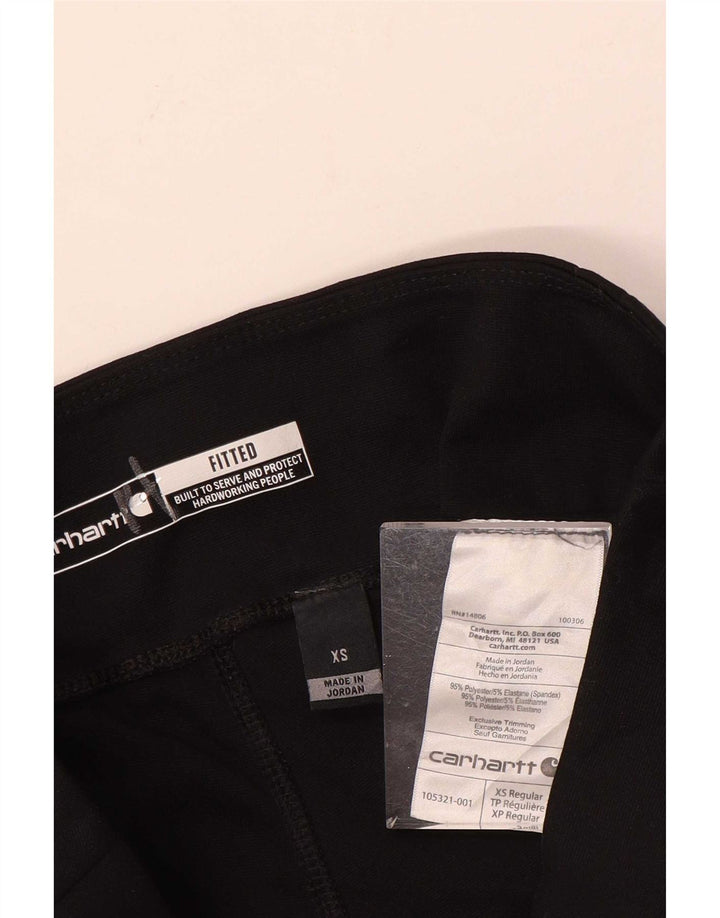 Carhartt Γυναικεία Εφαρμοσμένα Κολάν UK 6 XS Μαύρο Πολυεστέρας