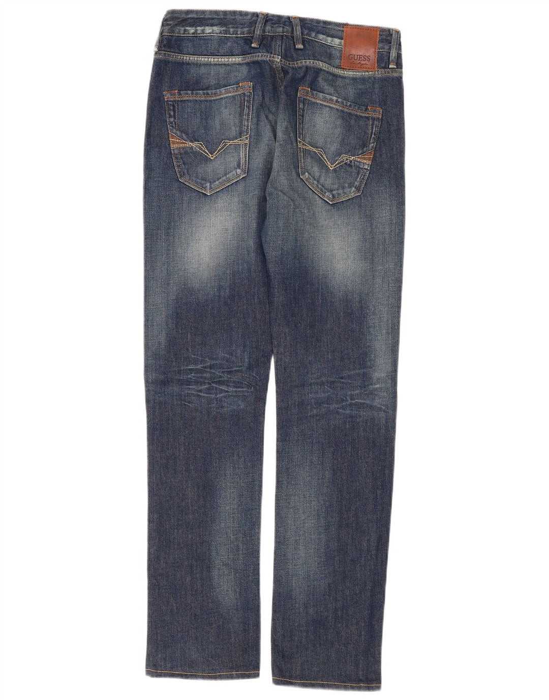 Guess Γυναικείο Straight Jeans W30 L33 Navy Blue Cotton