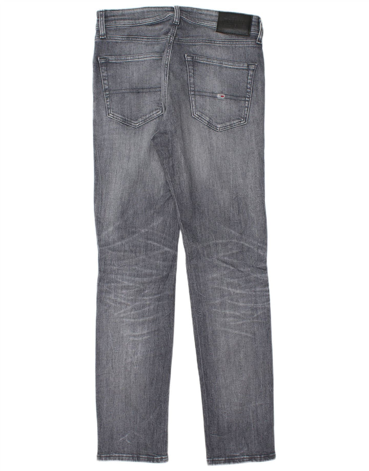 TOMMY HILFIGER Ανδρικό Slim Jeans W30 L32 Γκρι βαμβακερό