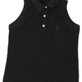 Sergio Tacchini γυναικείο αμάνικο μπλουζάκι πόλο UK 12 Medium Black