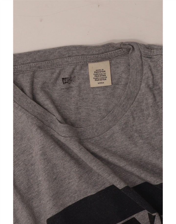 Ανδρικό γραφικό T-Shirt Levi's Top Small Grey