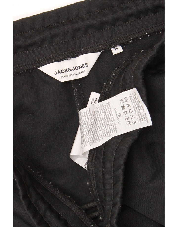 Ανδρικό αθλητικό σορτς Jack & Jones, μεσαίο μαύρο πολυεστέρα