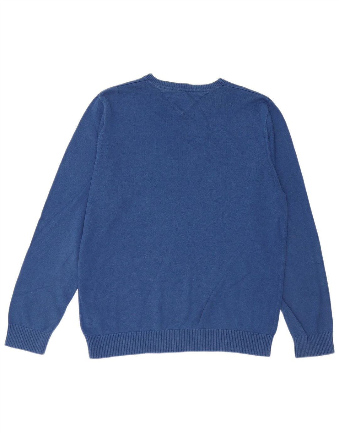 Ανδρικό πουλόβερ Tommy Hilfiger Regular Fit Crew Neck Jumper από μεσαίο μπλε βαμβακερό