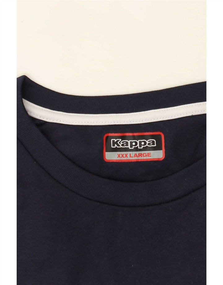 Ανδρικό φούτερ Kappa Jumper 3XL Navy Blue Colourblock