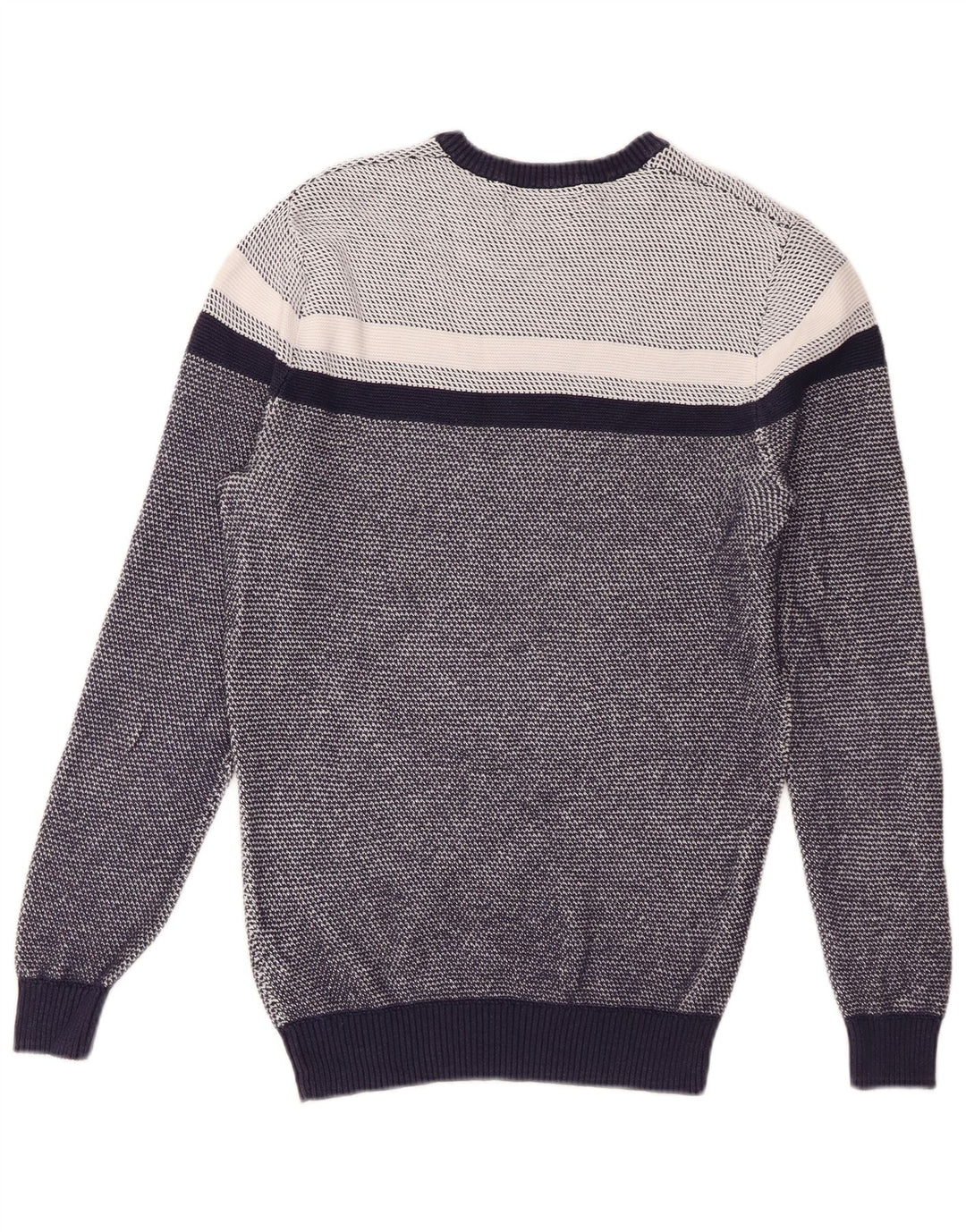 Marks & Spencer Ανδρικό μπλε πουλόβερ με λαιμόκοψη Harbor Crew Small Navy Blue