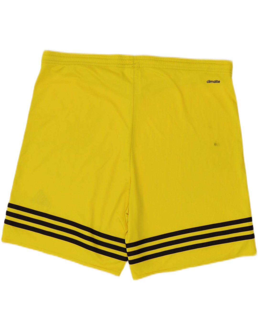 Ανδρικό αθλητικό σορτς Adidas μεγάλο κίτρινο ριγέ πολυεστέρα