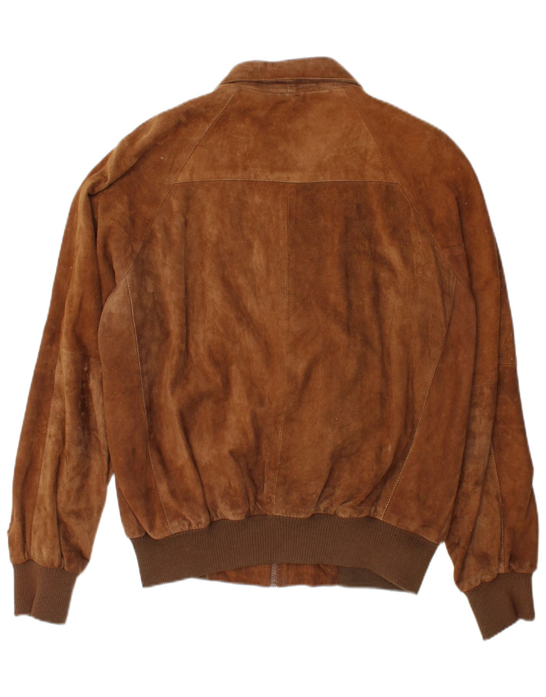 Vintage Ανδρικό Suede Bomber Jacket IT 50 Large Brown