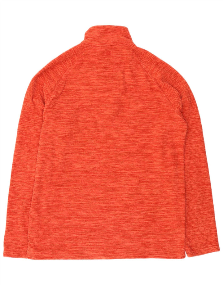 Ανδρική αποθήκη Mountain Warehouse με φερμουάρ Fleece Jumper Medium Orange Flecked