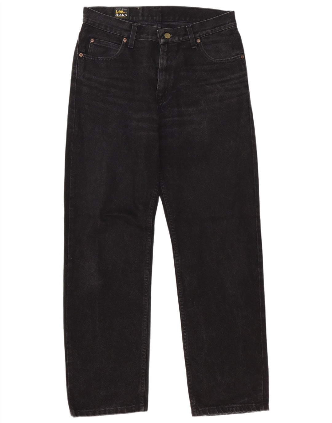 Lee Mens Brooklyn Straight Jeans W32 L32 Μαύρο βαμβακερό